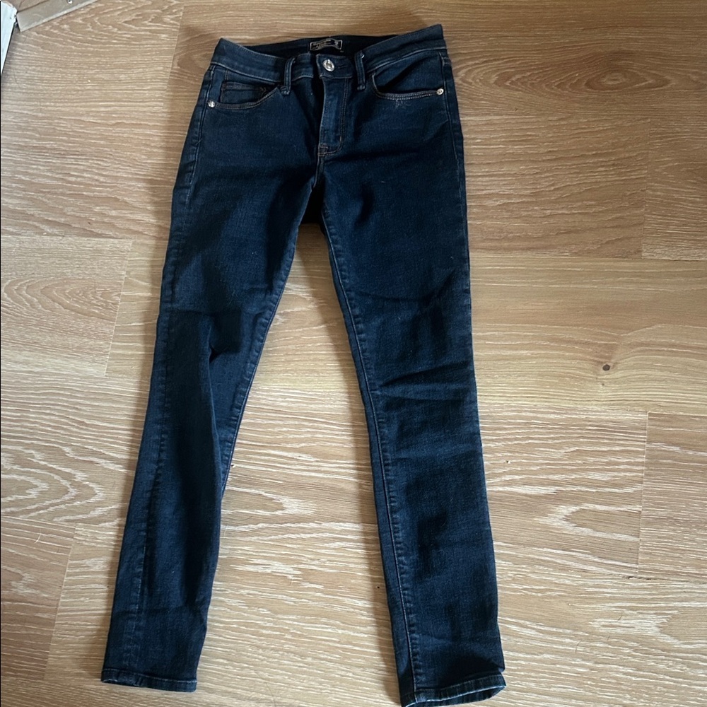 Abercrombie & Fitch Mid Rise Super Skinny Jeans - Dark Blue